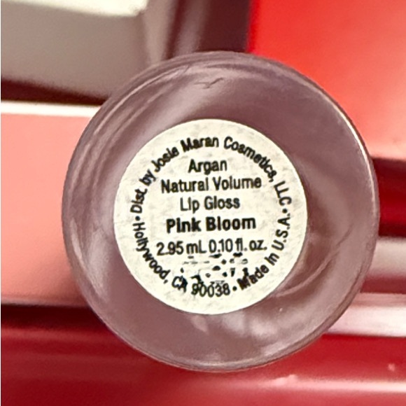 Josie Maran Soft Pink Lip Gloss with Gold Cap - Picture 2 of 2